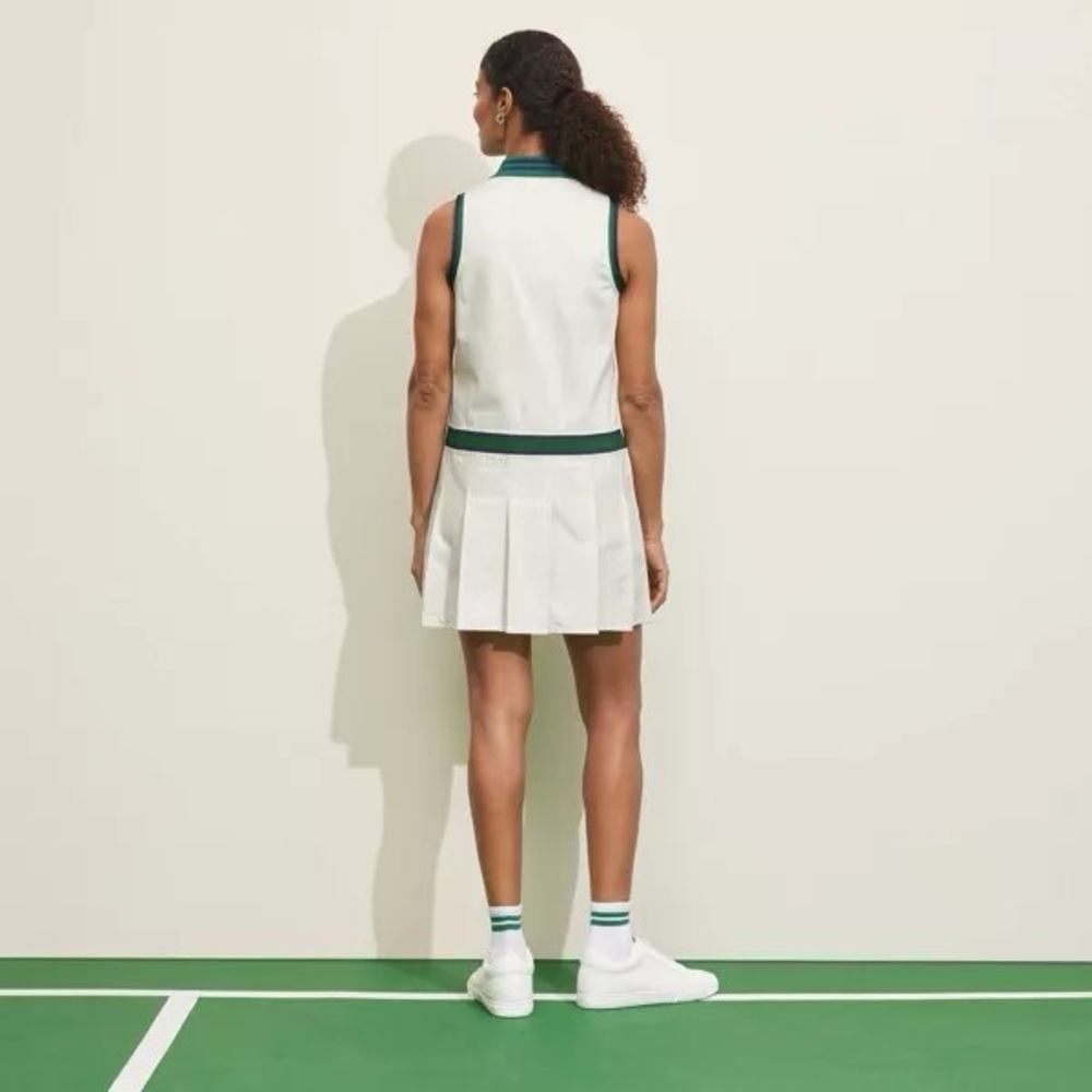 Prince Pickleball Women's Collared Pleated Dress - White  Small